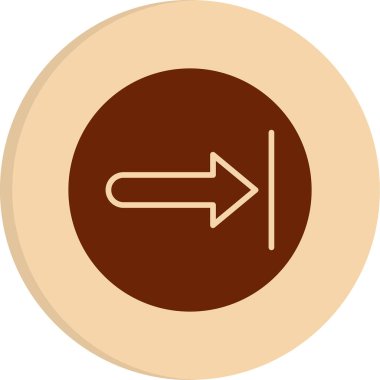 Sağ ok web simgesi, vektör çizim