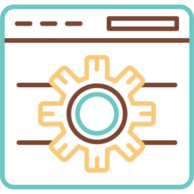 Tarayıcı Notu web simgesi, vektör illüstrasyonu