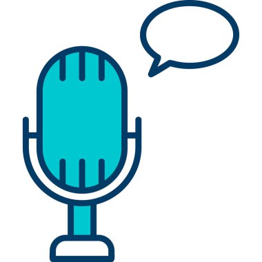vector illustration of Voice message icon                        