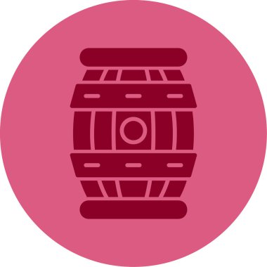 Namlu simgesi, vektör illüstrasyonu basit tasarım