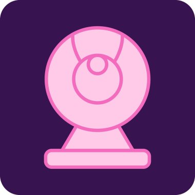 Web kamera simge vektör çizim