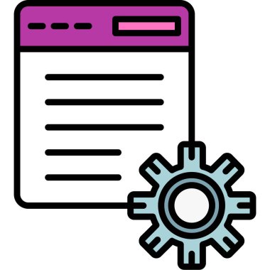 Web simgesi, vektör illüstrasyonuName