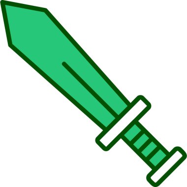 Kılıç. Web simgesi basit illüstrasyon 