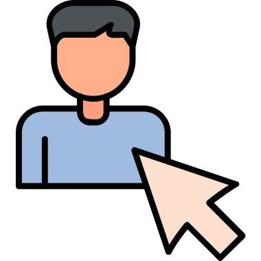 Seçili web simgesi vektör illüstrasyonu