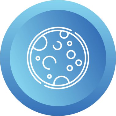 Dolunay simgesi, vektör illüstrasyonu