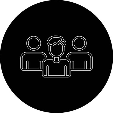 iş ekibi simgesi, vektör illüstrasyonu