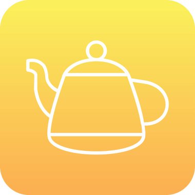 Vektör illüstrasyonu, çaydanlık ağı simgesi 