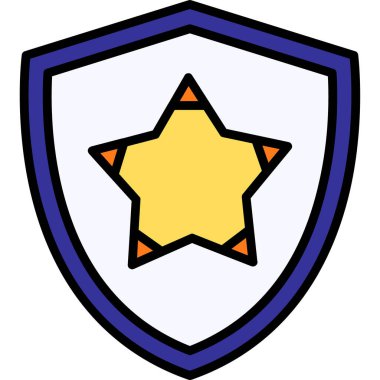 yıldız web simgesi basit illüstrasyon 