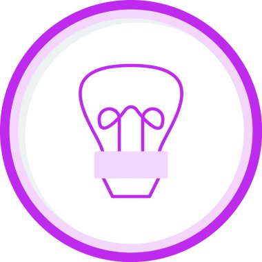 Ampul simgesi. vektör illüstrasyonu 