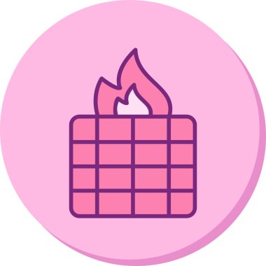 Ateş vektörü simgesini ateşle 