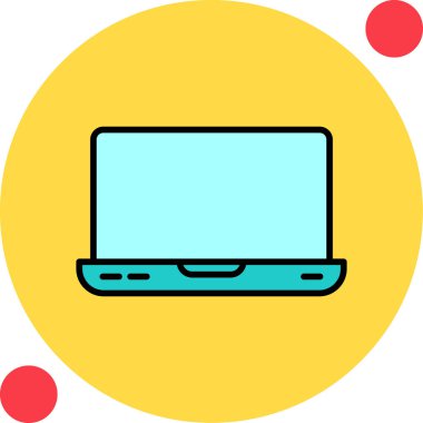 Dizüstü web simge vektör çizim 
