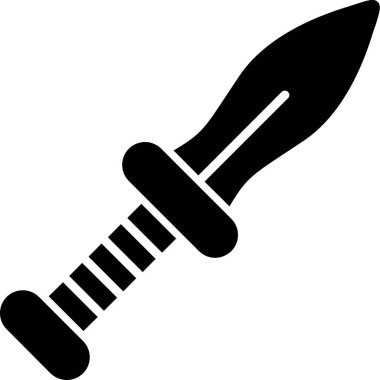 Hançer. Web simgesi basit illüstrasyon 