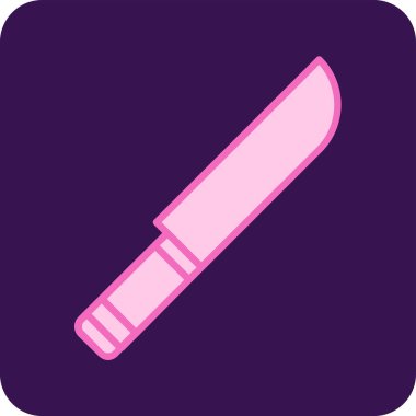 Bıçak. Web simgesi basit illüstrasyon 