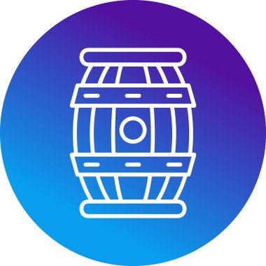 barrel icon, vector illustration simple design