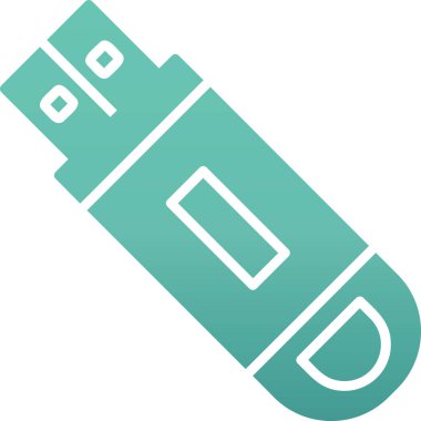 Flash disk simgesi, vektör illüstrasyon tasarımı