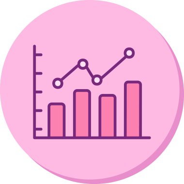 bar çizelgesi simgesi, vektör illüstrasyonu 