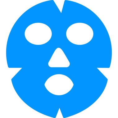 Yüz maskesi web simgesi, vektör illüstrasyonu