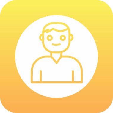 Kullanıcı Hesabı web simgesi basit illüstrasyon