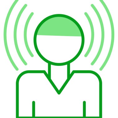 Farkındalık simgesi. Web simgesi vektör illüstrasyonu