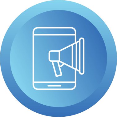 Cep Telefonu Web simgesi vektör illüstrasyonu