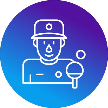 Ping Pong web simgesi vektör çizimi