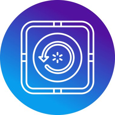 Oku yeniden yükle. Web simgesi basit illüstrasyon  