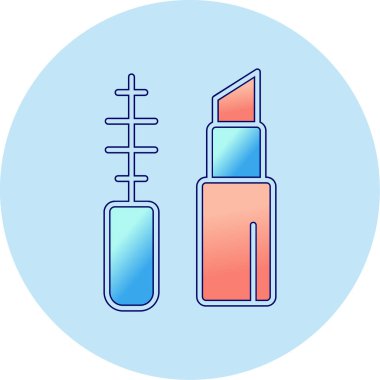 Makyaj Ağı simgesi basit illüstrasyon 