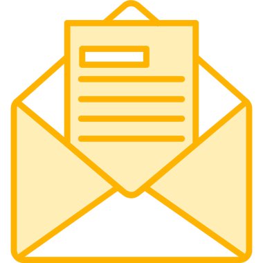 E- posta İş Teklif simgesi vektör illüstrasyonu