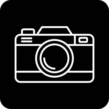 Kamera. Web simgesi basit illüstrasyon 