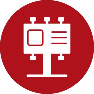 Billboard web simgesi, vektör çizim 