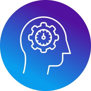 öz farkındalık simgesi, vektör illüstrasyonu basit tasarım