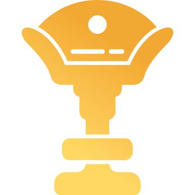 Yüksek Sandalye Ağ simgesi, vektör illüstrasyonu