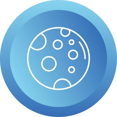 Dolunay simgesi, vektör illüstrasyonu