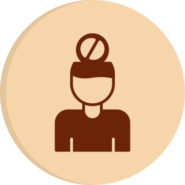 Özdenetim web simgesi, vektör illüstrasyonu