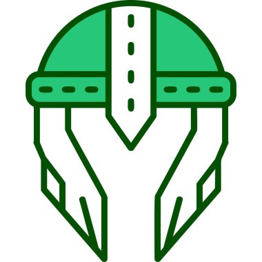 Kask simgesi vektör illüstrasyonu 