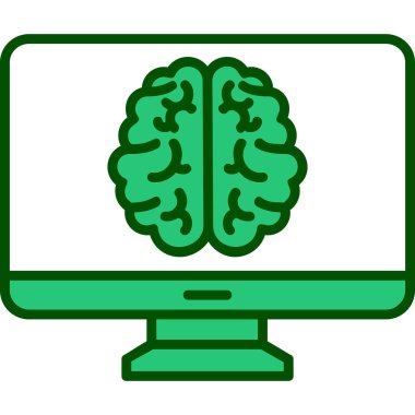 bilgisayar ekranı simgesi, vektör illüstrasyonu basit tasarım