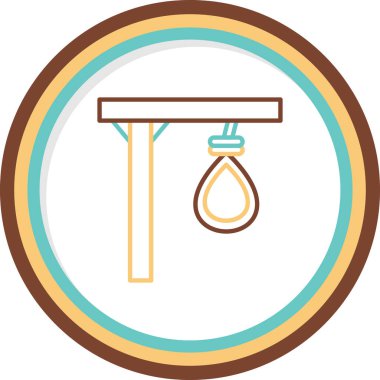 Gallow web simgesi, vektör illüstrasyonu