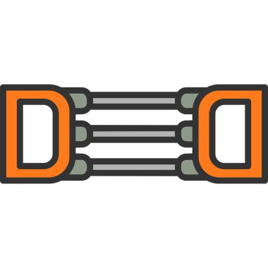 Göğüs açıcı simgesinin web illüstrasyonu