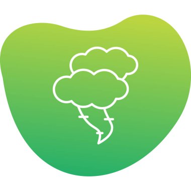 Kasırga. Web simgesi basit illüstrasyon                    