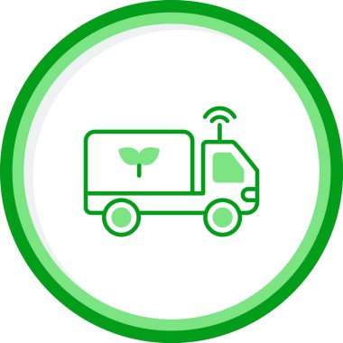 kamyon simgesi, vektör illüstrasyonu basit tasarım