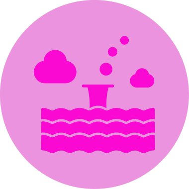 Dalış. Web simgesi basit illüstrasyon