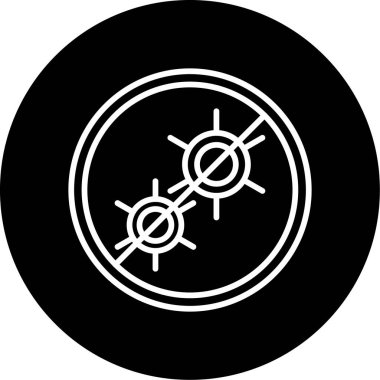 Antibakteriyel modern simgenin vektör çizimi        