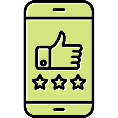 derecelendirme simgesi, vektör illüstrasyonu basit tasarım