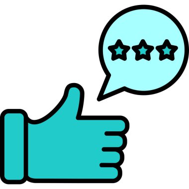 Geri bildirim simgesi, vektör illüstrasyon tasarımı 