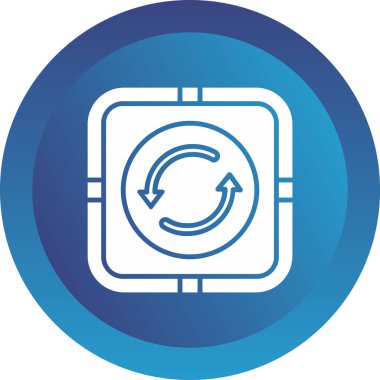 Web simgesi, vektör illüstrasyonunu tekrarla