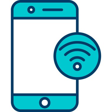 wifi vektör simgesi modern basit illüstrasyon 