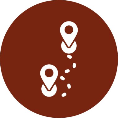 Rotadan. Web simgesi basit illüstrasyon