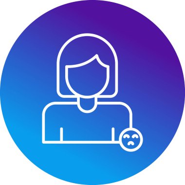 Kadın. Web simgesi basit tasarım 