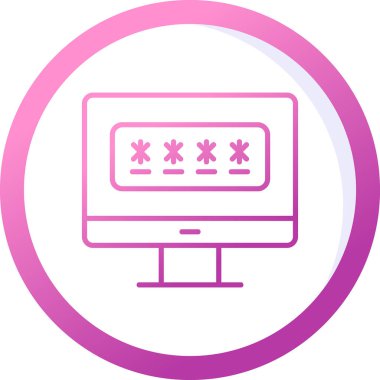 password web icon vector illustration 