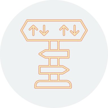 yönler web simgesi basit tasarım 